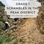 Pinterest image for 5 epic Peak District scrambles - The Wandering Wildflower