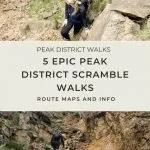 Pinterest image for 5 epic Peak District scrambles - The Wandering Wildflower