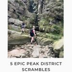 Pinterest image for 5 epic Peak District scrambles - The Wandering Wildflower
