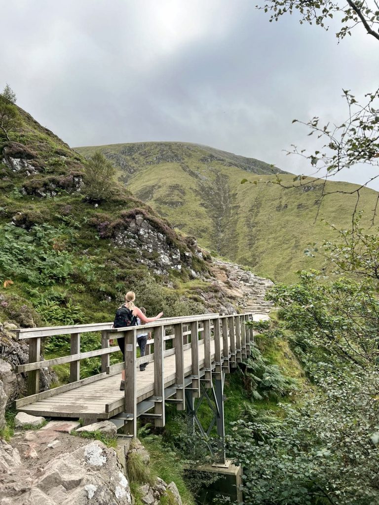 Bridge over a burn on the way up Ben Nevis - Ben Nevis Route from The Wandering Wildflower