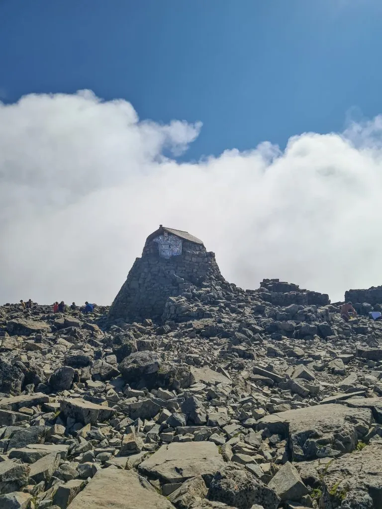 Ben Nevis storm shelter - The Wandering Wildflower
