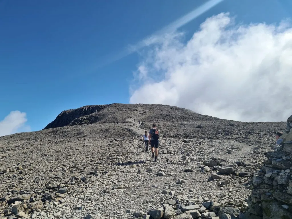 The scree path to the summit of Ben Nevis