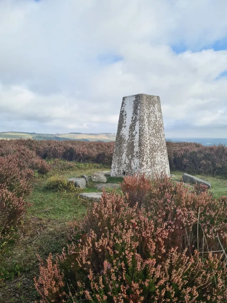 Emlin Ridge trig point - The Wandering Wildflower