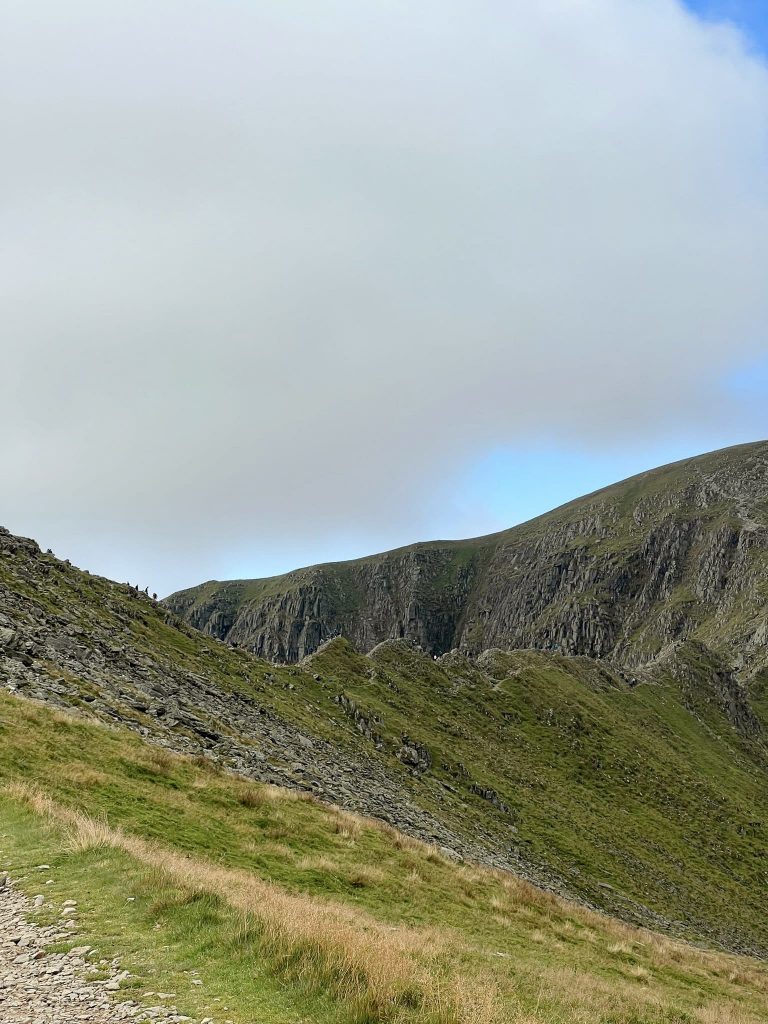 A view of Helvellyn and Striding Edge - The Wandering Wildflower