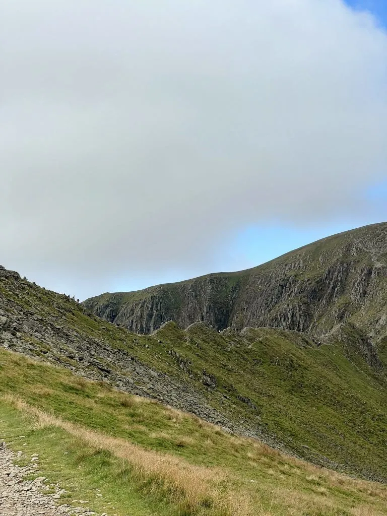 A view of Helvellyn and Striding Edge - The Wandering Wildflower