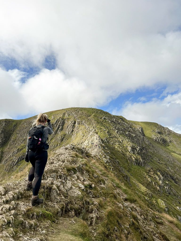 Looking along Striding Edge - The Wandering Wildflower