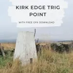 Pinterest Image for Kirk Edge Trig Point Circular Walk - The Wandering Wildflower