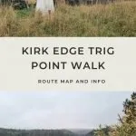 Pinterest Image for Kirk Edge Trig Point Circular Walk - The Wandering Wildflower