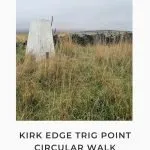 Pinterest Image for Kirk Edge Trig Point Circular Walk - The Wandering Wildflower