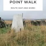 Pinterest Image for Kirk Edge Trig Point Circular Walk - The Wandering Wildflower