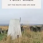 Pinterest Image for Kirk Edge Trig Point Circular Walk - The Wandering Wildflower