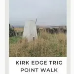 Pinterest Image for Kirk Edge Trig Point Circular Walk - The Wandering Wildflower