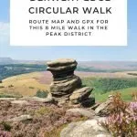 Pinterest image for Ladybower and Derwent Edge walk from The Wandering Wildflower