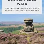 Pinterest image for Ladybower and Derwent Edge walk from The Wandering Wildflower