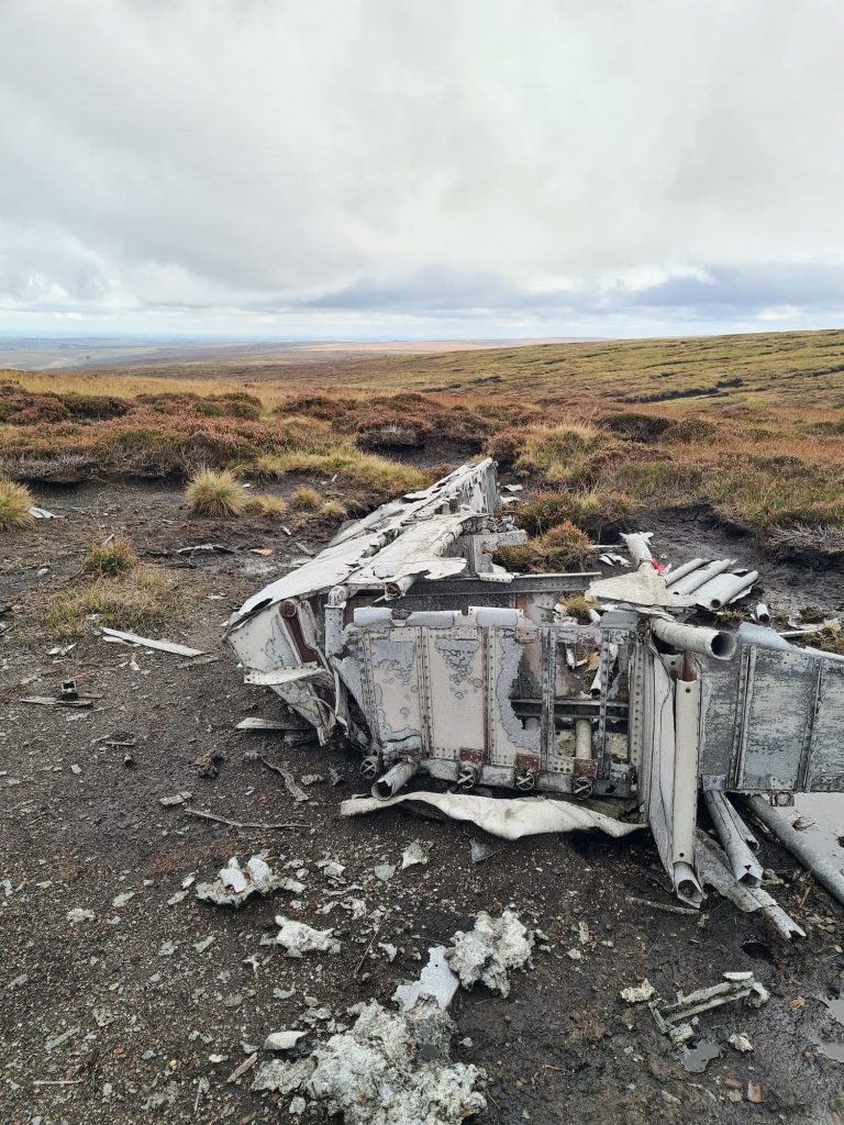 Plane Wreck on Bleaklow Moors - The Wandering Wildflower