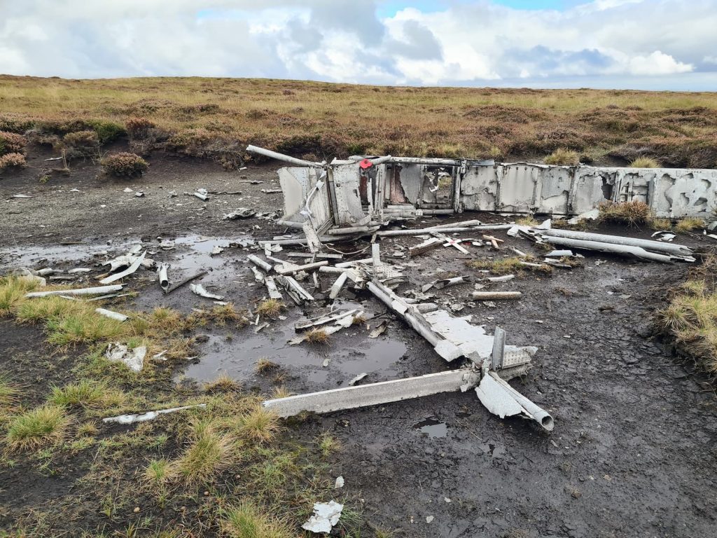 Plane Wreck on Bleaklow Moors - The Wandering Wildflower