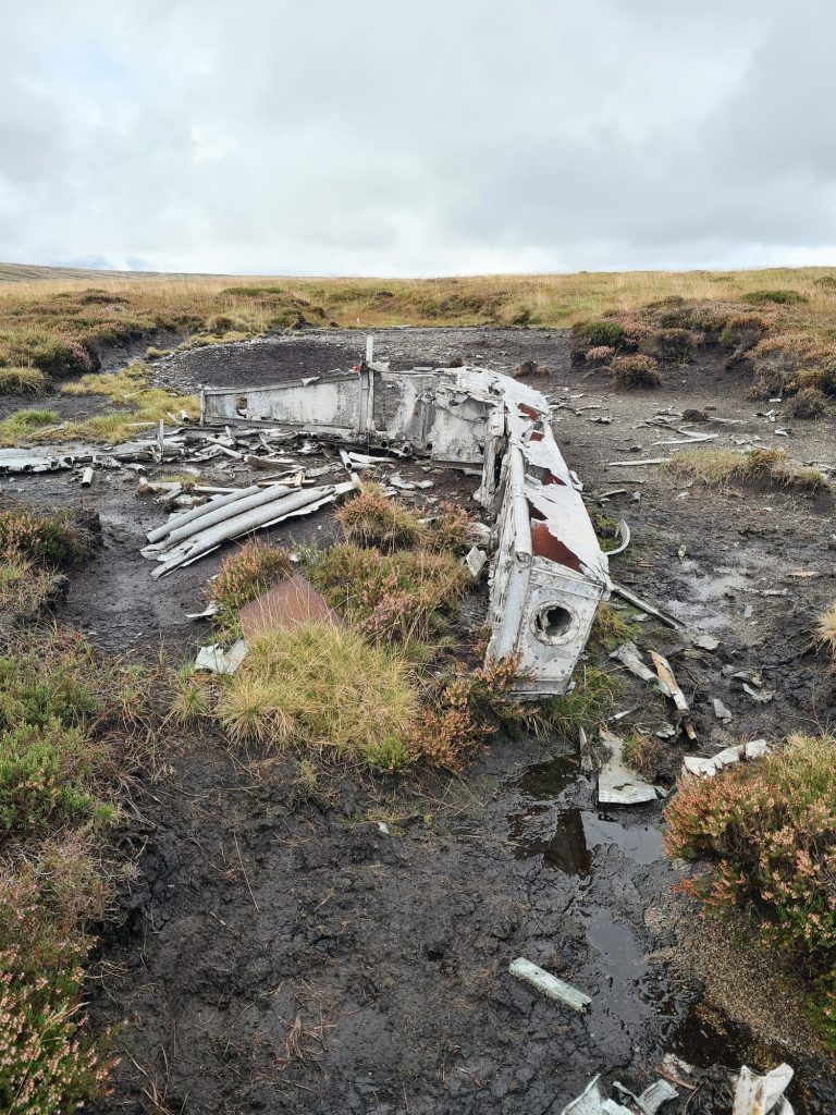 Plane Wreck on Bleaklow Moors - The Wandering Wildflower