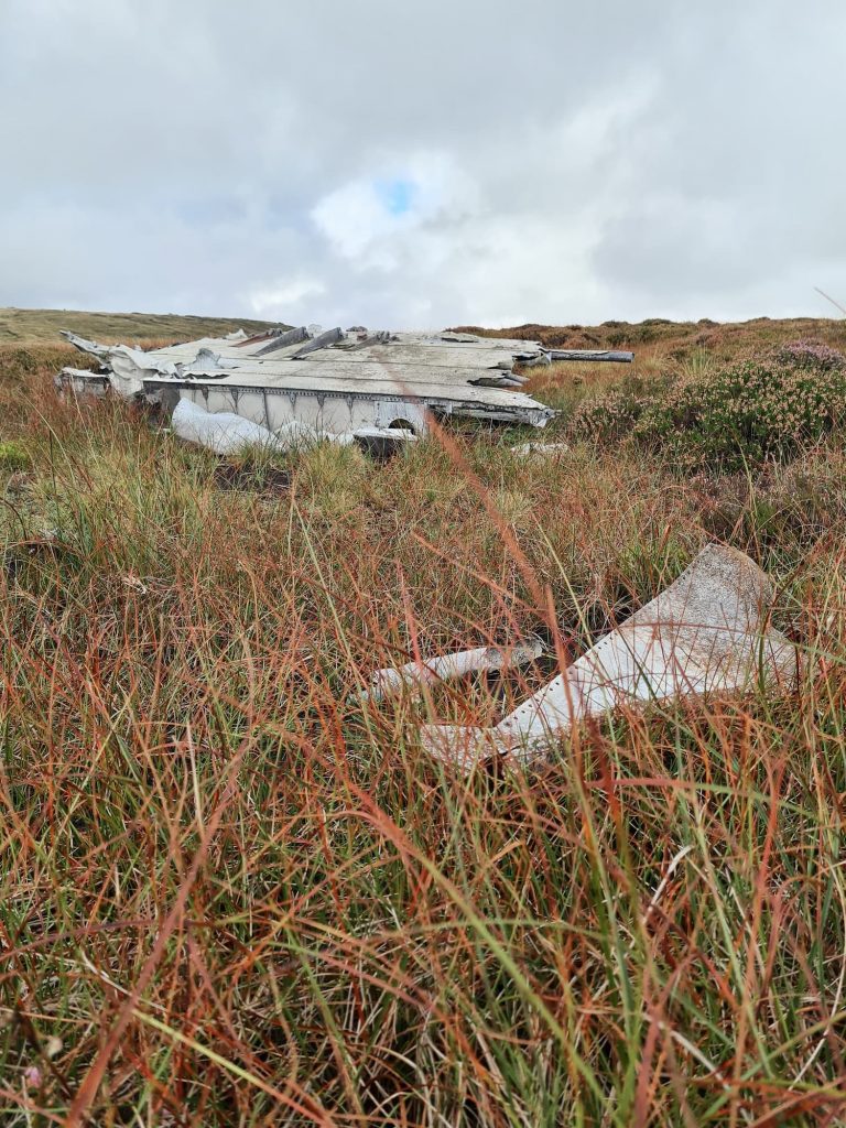 Plane Wreck on Bleaklow Moors - The Wandering Wildflower