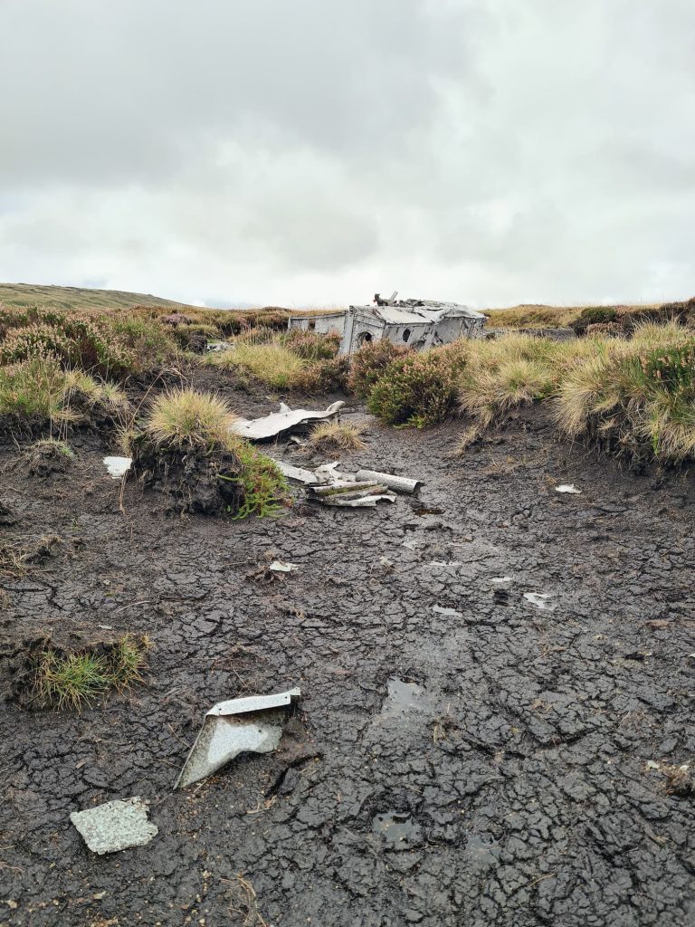 Plane Wreck on Bleaklow Moors - The Wandering Wildflower