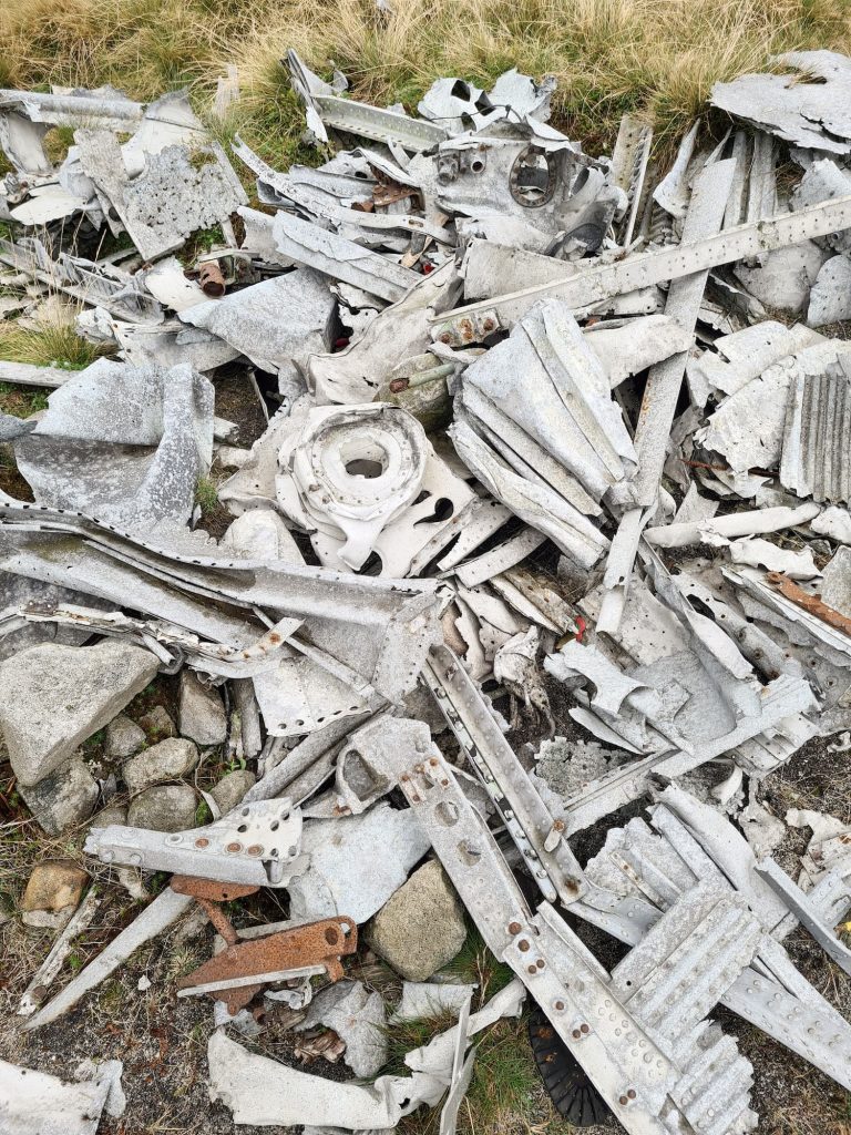 Plane Wreck on Bleaklow Moors - The Wandering Wildflower