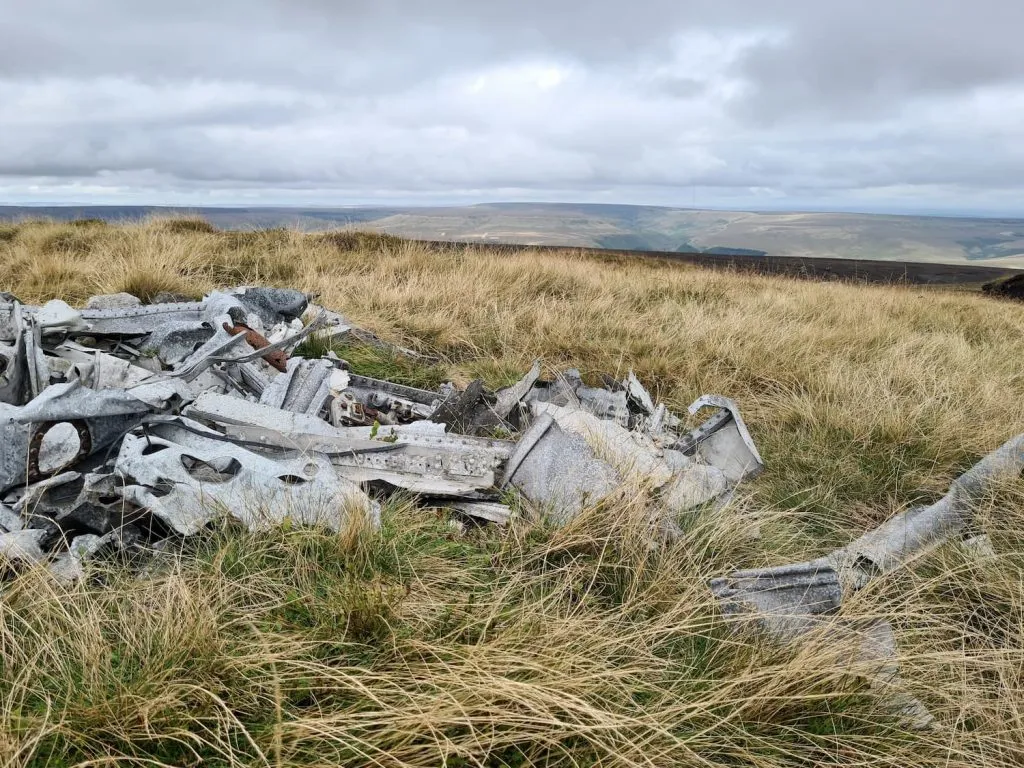 Plane Wreck on Bleaklow Moors - The Wandering Wildflower