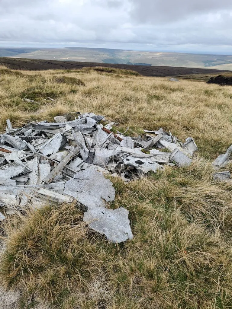Plane Wreck on Bleaklow Moors - The Wandering Wildflower