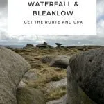 Pinterest image for Middle Black Clough and Bleaklow Plane Crash Sites - The Wandering Wildflower Moorland Walks in the Peak District