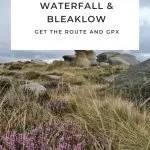 Pinterest image for Middle Black Clough and Bleaklow Plane Crash Sites - The Wandering Wildflower Moorland Walks in the Peak District