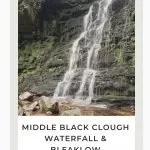 Pinterest image for Middle Black Clough and Bleaklow Plane Crash Sites - The Wandering Wildflower Moorland Walks in the Peak District