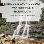 Pinterest image for Middle Black Clough and Bleaklow Plane Crash Sites - The Wandering Wildflower Moorland Walks in the Peak District