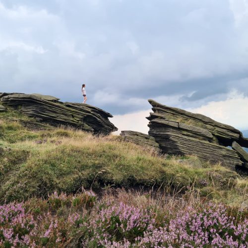 Amazing rock formations on Kinder Scout - Peak District Walks by The Wandering Wildflower