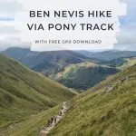 Pinterest Image for Ben Nevis Hike via the Pony Track Route - The Wandering Wildflower