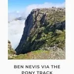 Pinterest Image for Ben Nevis Hike via the Pony Track Route - The Wandering Wildflower