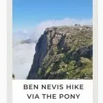 Pinterest Image for Ben Nevis Hike via the Pony Track Route - The Wandering Wildflower