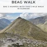Pinterest Image for Buchaille Etive Beag - Easiest Munros in Glencoe - Kid Friendly Munro Hikes - The Wandering Wildflower