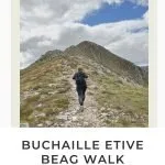 Pinterest Image for Buchaille Etive Beag - Easiest Munros in Glencoe - Kid Friendly Munro Hikes - The Wandering Wildflower
