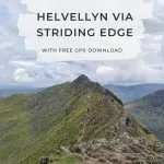 Pinterest image for Helvellyn via Striding Edge and Swirral Edge - The Wandering Wildflower