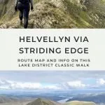 Pinterest image for Helvellyn via Striding Edge and Swirral Edge - The Wandering Wildflower