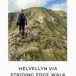 Pinterest image for Helvellyn via Striding Edge and Swirral Edge - The Wandering Wildflower