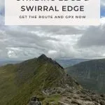 Pinterest image for Helvellyn via Striding Edge and Swirral Edge - The Wandering Wildflower