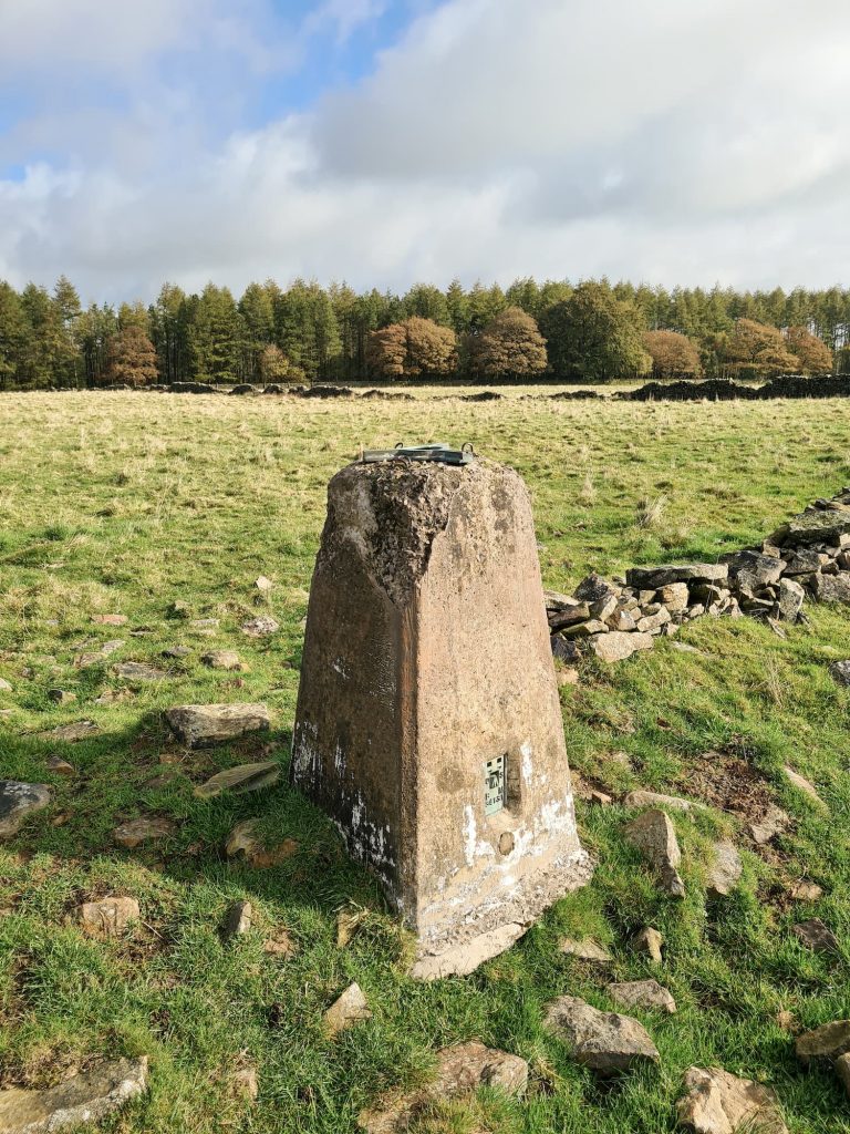 Hardings Booth trig point - The Wandering Wildflower