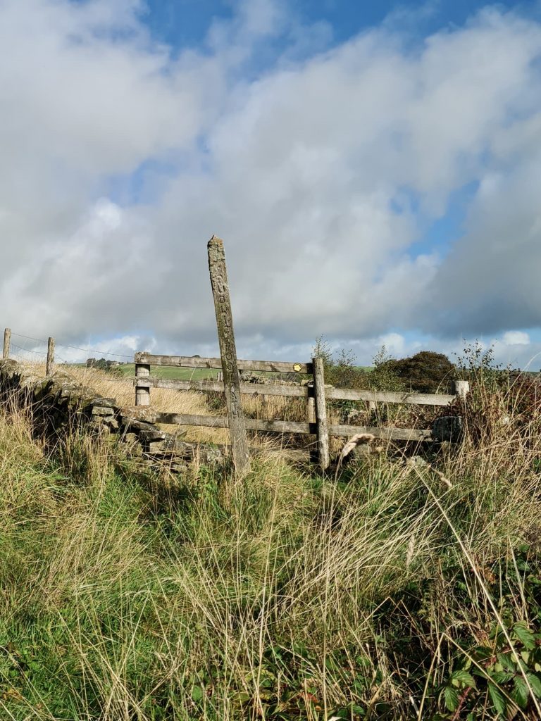 A footpath sign