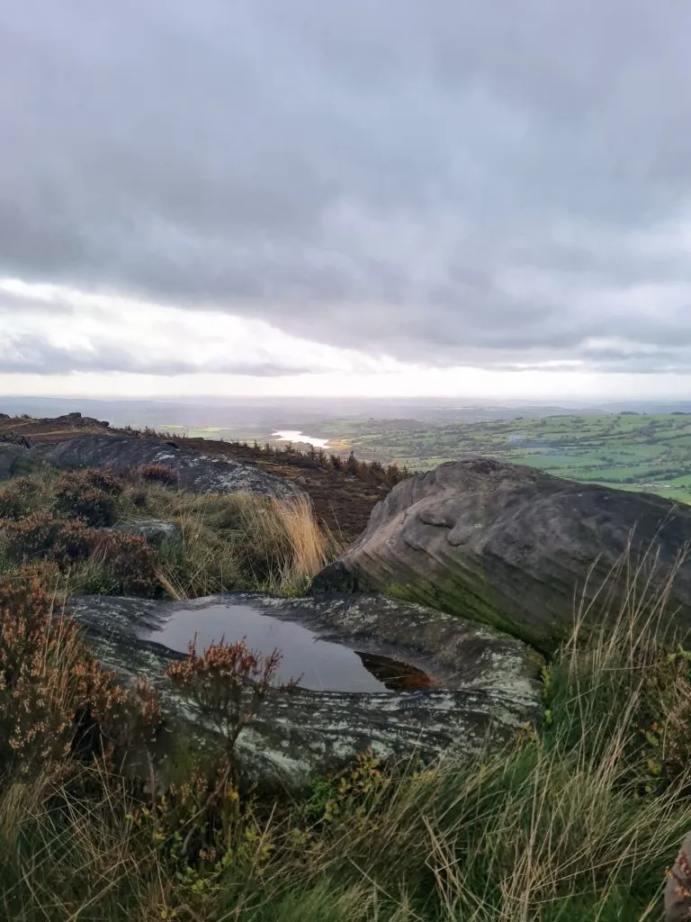 View from The Roaches over to Tittesworth Reservoir
