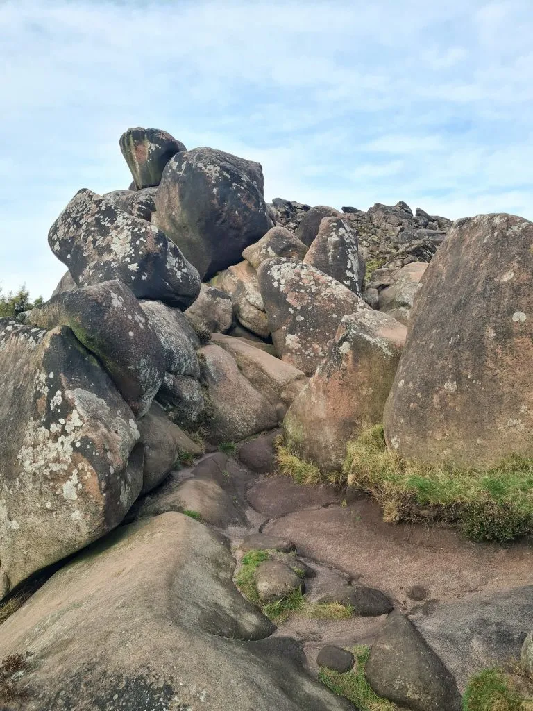 Large boulders on The Roaches