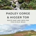 Pinterest Image for Padley Gorge and Higger Tor Circular Walk from The Wandering Wildflower