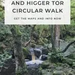 Pinterest Image for Padley Gorge and Higger Tor Circular Walk from The Wandering Wildflower