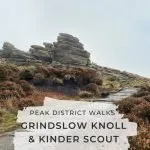 Pinterest pin for Grindslow Knoll and Kinder Scout True Summit - The Wandering Wildflower