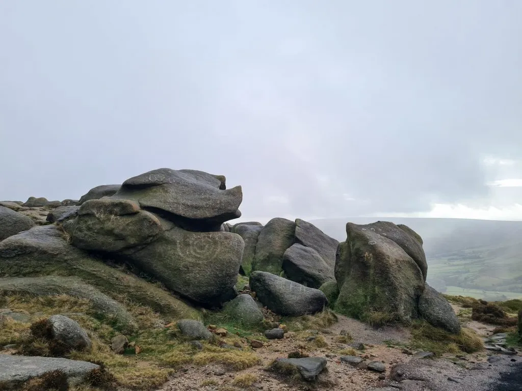 Rock formations at Crowden Tower