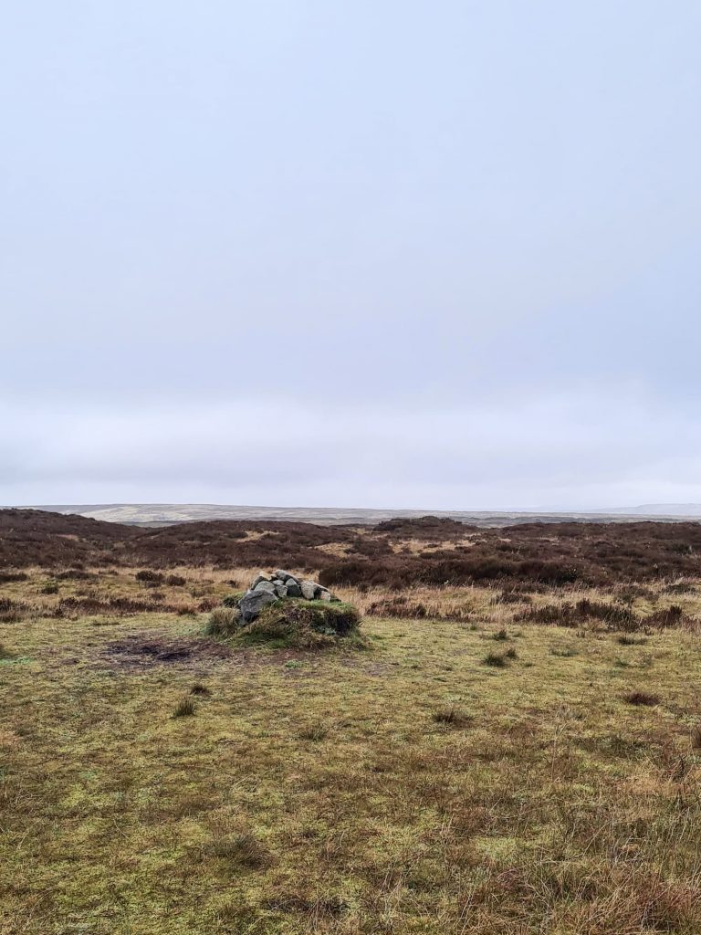 Kinder Scout true summit cairn