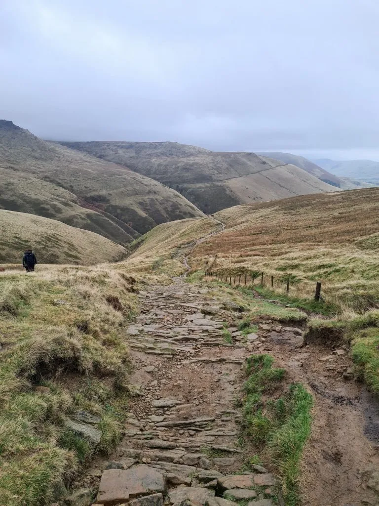 Jacob's Ladder, a steep path from Edale to Kinder Scout